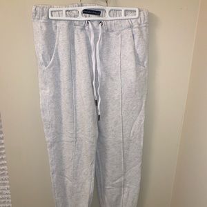 Abercrombie & Fitch Heather Grey Zip Joggers